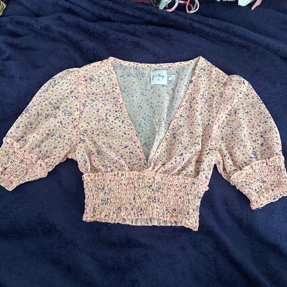 Princess Polly Pink Floral Crop Top - Picture 2 of 4